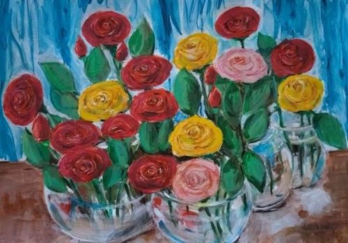 34-olcsik-istvan-rozsak-illatozzatok-35x50cm-akril-holcsik-istvan